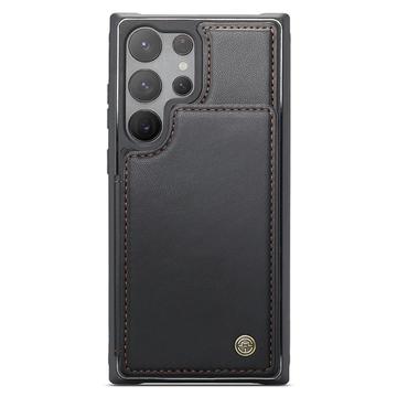 Samsung Galaxy S22 Ultra 5G Caseme C22-etui RFID-kortpung - Sort