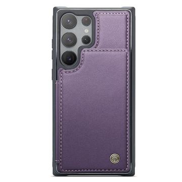 Samsung Galaxy S22 Ultra 5G Caseme C22-etui RFID-kortpung - Lilla