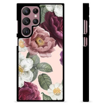 Samsung Galaxy S22 Ultra 5G Beskyttende Cover - Romantiske Blomster