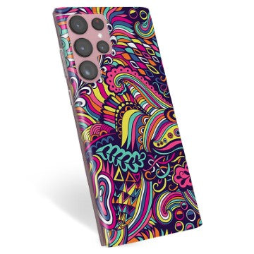 Samsung Galaxy S22 Ultra 5G TPU Cover - Abstrakte Blomster