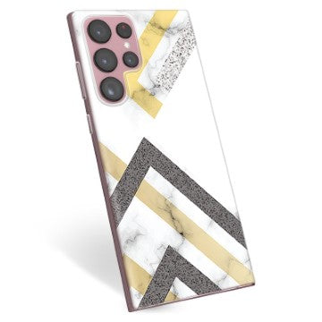 Samsung Galaxy S22 Ultra 5G TPU Cover - Abstrakt Marmor