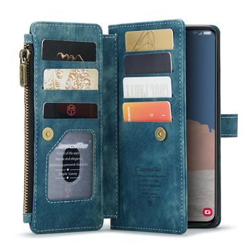 Samsung Galaxy S23 5G Caseme 2-i-1 Multifunktionel Pung - Blå