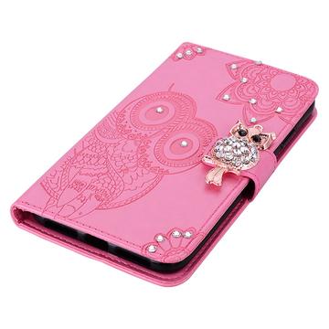 Samsung Galaxy S23 FE Ugle Rhinsten Pung - Hot Pink
