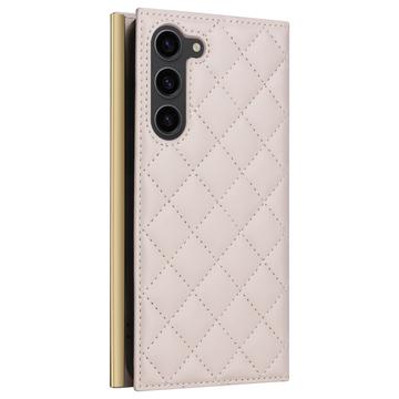 Samsung Galaxy S23 Luksus Vatteret Pung - Beige