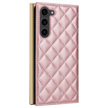 Samsung Galaxy S23 Luksus Vatteret Pung - Rødguld