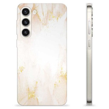 Samsung Galaxy S23+ 5G TPU Cover - Gylden Perle Marmor