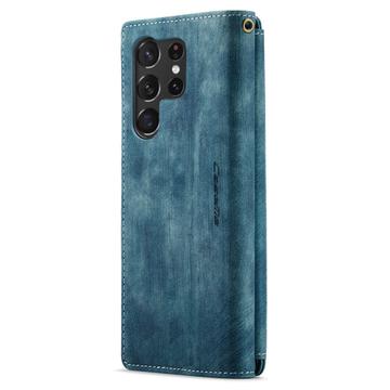 Samsung Galaxy S23 Ultra 5G Caseme 2-i-1 Multifunktionel Pung - Blå