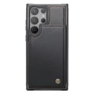 Samsung Galaxy S23 Ultra 5G Caseme C22-etui RFID-kortpung - Sort