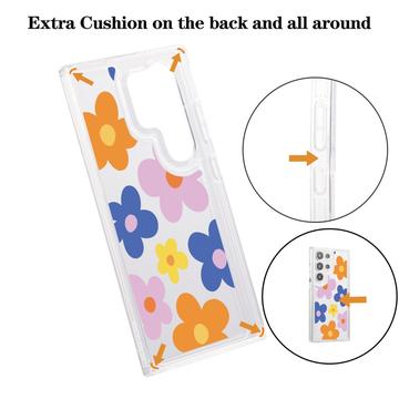 Samsung Galaxy S23 Ultra Fashion TPU Cover - farverige blomster