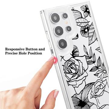 Samsung Galaxy S23 Ultra Fashion TPU Cover - Rose omrids