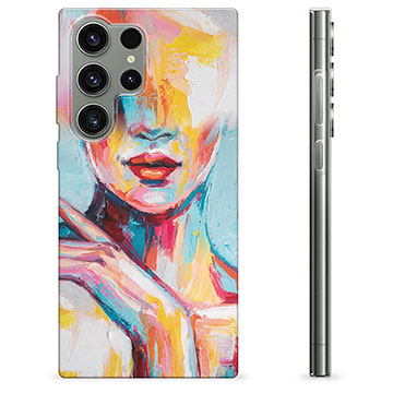 Samsung Galaxy S23 Ultra 5G TPU Cover - Abstrakt Portræt