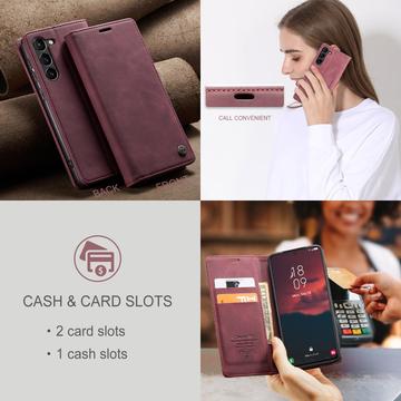 Samsung Galaxy S24 Caseme 013 Series Pung - Rød