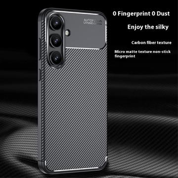 Samsung Galaxy S24 FE Beetle Karbonfiber TPU Cover - Sort