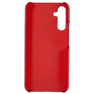 Samsung Galaxy S24 FE Gummibelagt Plastik Cover - Rød