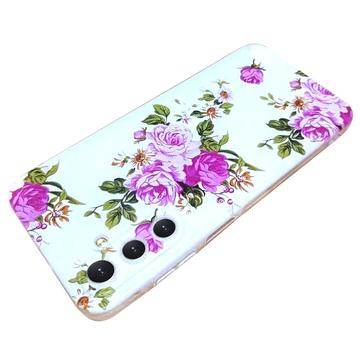Samsung Galaxy S24 FE Stilfuld Ultra-Slim TPU Cover - Rose Blomst