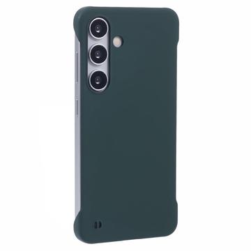 Samsung Galaxy S24 Plastik Cover Uden Sider - Mørkegrøn