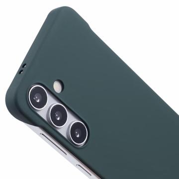 Samsung Galaxy S24 Plastik Cover Uden Sider - Mørkegrøn
