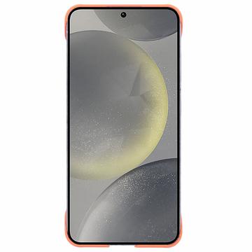 Samsung Galaxy S24 Plastik Cover Uden Sider - Orange