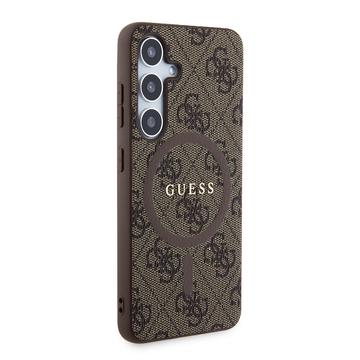 Samsung Galaxy S24 Guess 4G farvet ringetui - MagSafe-kompatibel - brun