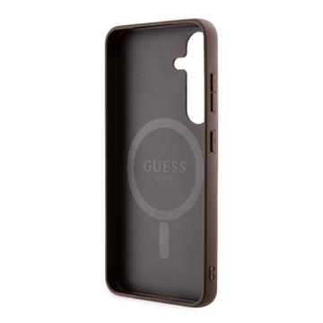 Samsung Galaxy S24 Guess 4G farvet ringetui - MagSafe-kompatibel - brun