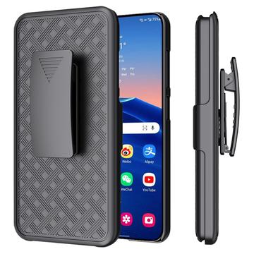 Samsung Galaxy S24 Hybrid Cover med Bælteklips - Sort