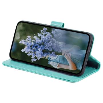 Samsung Galaxy S24 Mandala Series Etui med Pung - Grøn