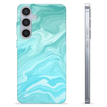Samsung Galaxy S24+ TPU Cover - Blå Marmor