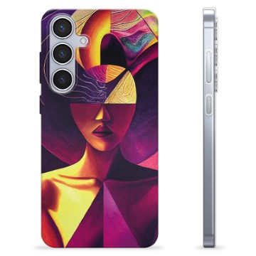 Samsung Galaxy S24+ TPU Cover - Kubistisk Portræt