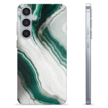 Samsung Galaxy S24+ TPU Cover - Smaragd Marmor