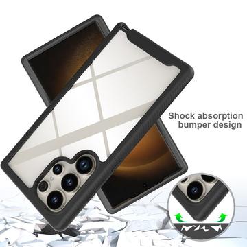 Samsung Galaxy S24 Ultra 360 Beskyttelse Cover - Sort / Klar