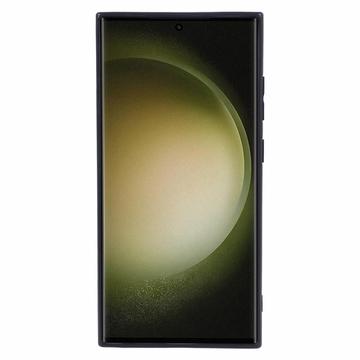 Samsung Galaxy S24 Ultra Anti-Fingeraftryk Mat TPU Cover - Sort
