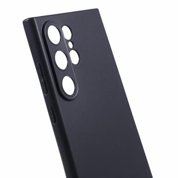 Samsung Galaxy S24 Ultra Anti-Fingeraftryk Mat TPU Cover - Sort