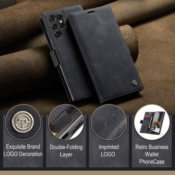 Samsung Galaxy S24 Ultra Caseme 013 Series Pung Cover - Sort