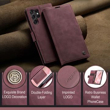 Samsung Galaxy S24 Ultra Caseme 013 Series Pung Cover - Rød
