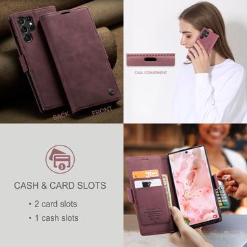 Samsung Galaxy S24 Ultra Caseme 013 Series Pung Cover - Rød