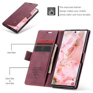 Samsung Galaxy S24 Ultra Caseme 013 Series Pung Cover - Rød