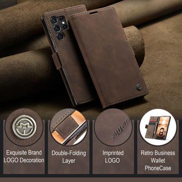 Samsung Galaxy S24 Ultra Caseme 013 Series Pung Cover - Kaffe