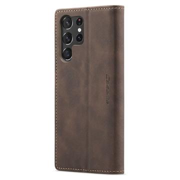 Samsung Galaxy S24 Ultra Caseme 013 Series Pung Cover - Kaffe