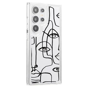 Samsung Galaxy S24 Ultra Fashion TPU Cover - abstrakt portræt
