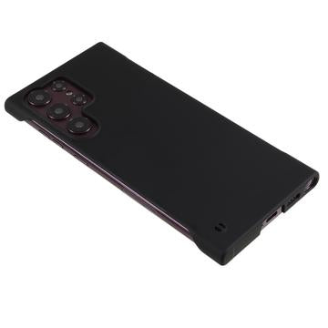 Samsung Galaxy S24 Ultra Plastik Cover Uden Sider - Sort