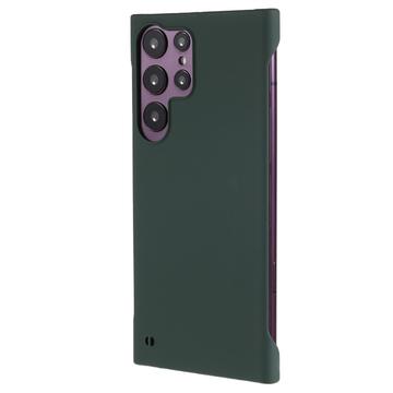 Samsung Galaxy S24 Ultra Plastik Cover Uden Sider - Mørkegrøn
