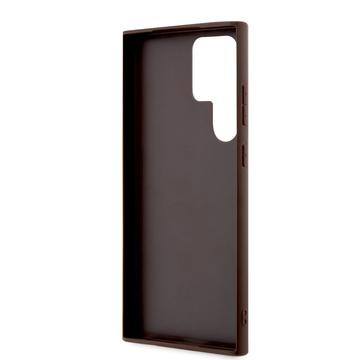 Samsung Galaxy S24 Ultra Guess 4G Big Metal Logo Hybrid Cover - Brun