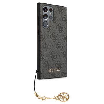 Samsung Galaxy S24 Ultra Guess 4G Charms Collection Hybrid Cover - Grå