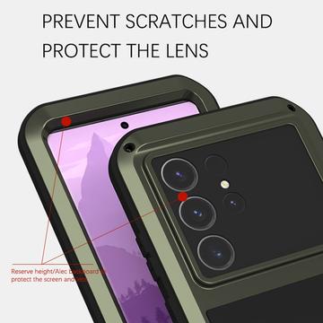 Samsung Galaxy S24 Ultra Love Mei Powerful Hybrid Cover - Gul
