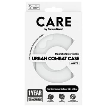 Samsung Galaxy S24 Ultra PanzerGlass Care Transparent Urban Combat Cover - MagSafe-kompatibel - Hvid