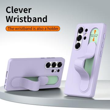 Samsung Galaxy S24 Ultra Smart hybrid cover med stående greb - Lilla