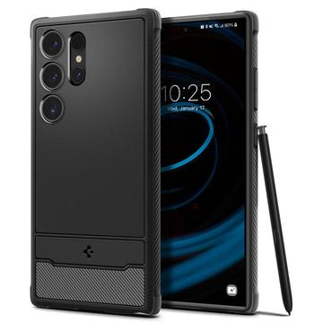 Samsung Galaxy S24 Ultra Spigen Rugged Armor TPU Cover - Sort