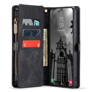 Samsung Galaxy S24+ Caseme 008 2-i-1 Multifunktionel Pung - Sort