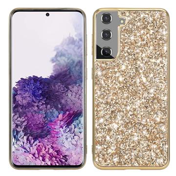 Samsung Galaxy S24+ Glitter Series Hybrid Cover - Guld
