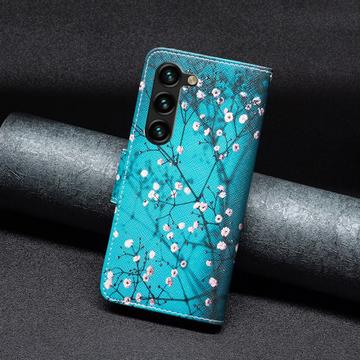 Samsung Galaxy S24+ Wonder Series Pung - Hvid Blomster